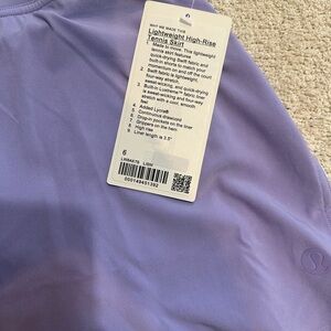 NWT lavender lululemon skort